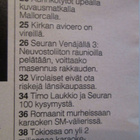 SEURA LEHTI 39 / 1991 SISÄLLYSLUETTELO KUVAT 2 - 4 - pikkukuva 3