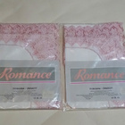 2 kpl retro Romance brodyyri tyynynliinat 90-luvun alusta - pikkukuva 1