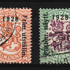 1928 Postimerkkinäyttely-ylipainama merkit leimattuina - pikkukuva 1
