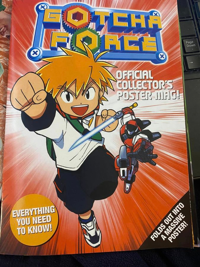 Gotcha Force -juliste ja lehti
