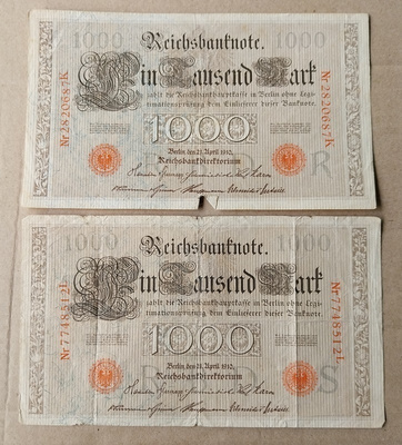 SAKSA Germany 1000 mark x 2