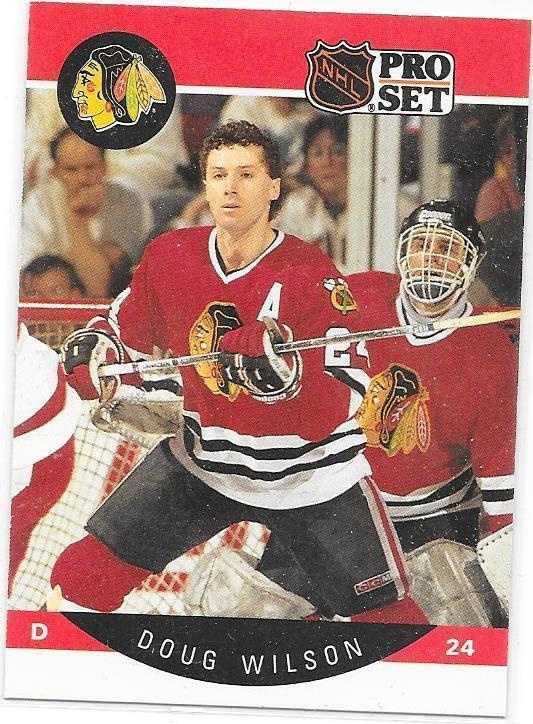1990-91 ProSet #63 Doug Wilson Chicago Blackhawks