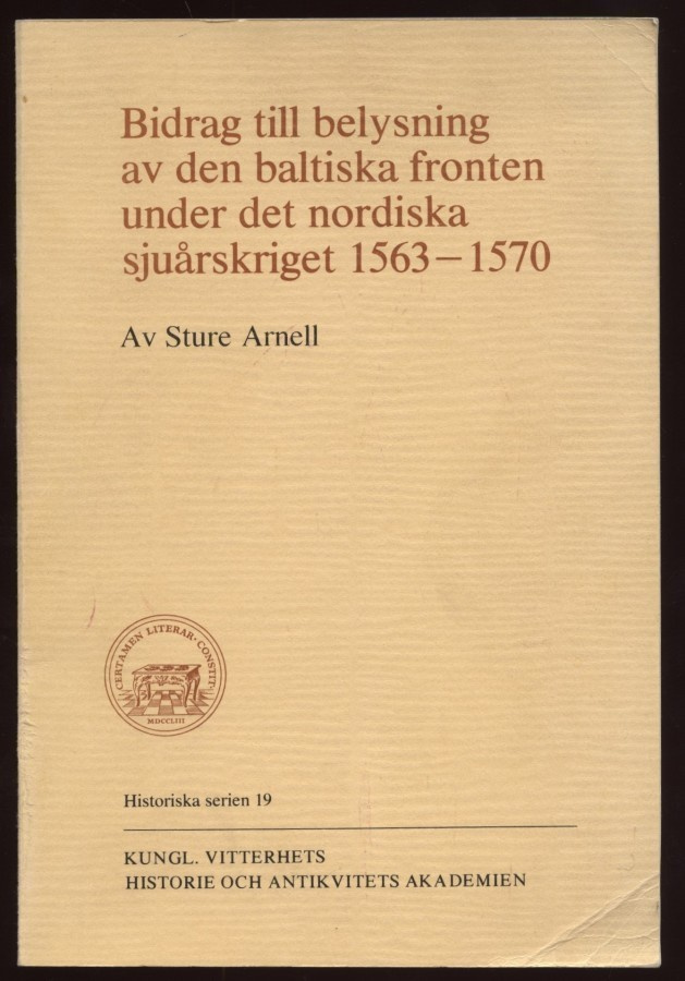 Arnell: Bidrag till belysning av baltiska fronten 1563-1570