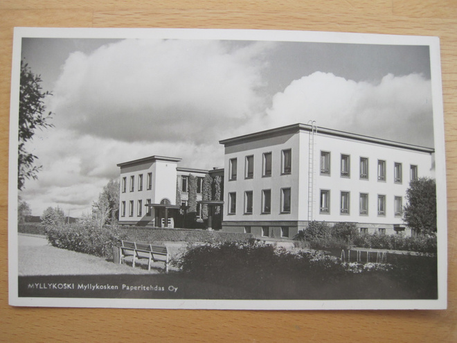 Postikortti Kouvola Myllykoski 1950-l Alkup. Mallikappale