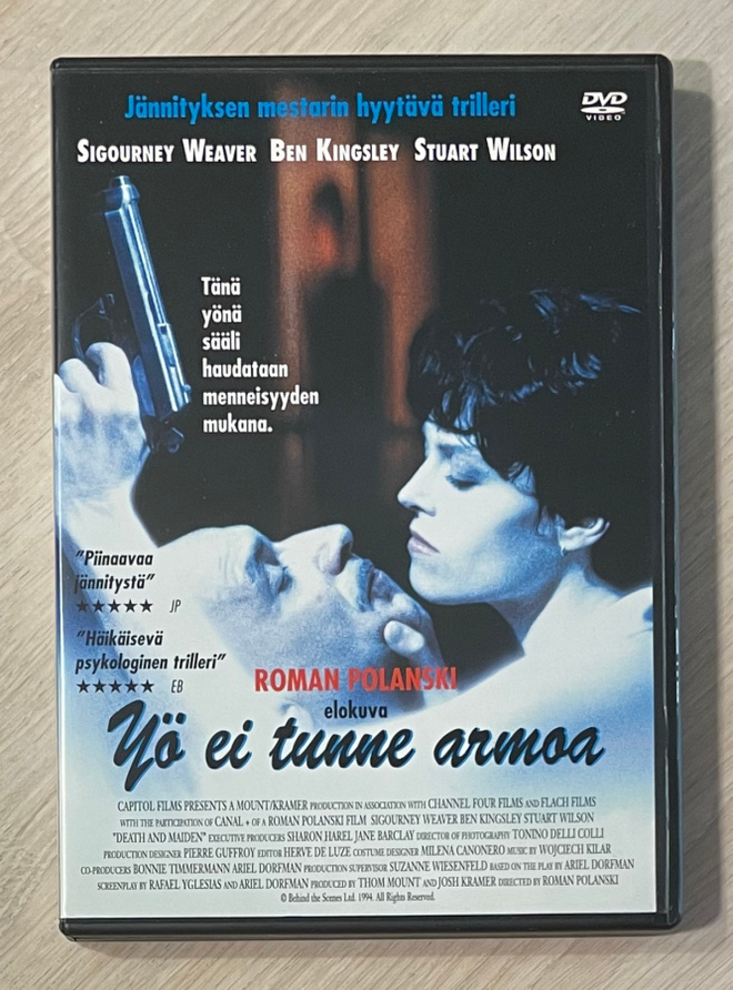 Roman Polanski: YÖ EI TUNNE ARMOA (1994) Sigourney Weaver