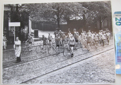 VANHA Valokuva Suurkisat 1956 Helsinki Pyöräilyliitto Marssi
