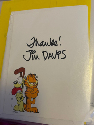 Jim Davis (Karvinen) nimikirjoitus