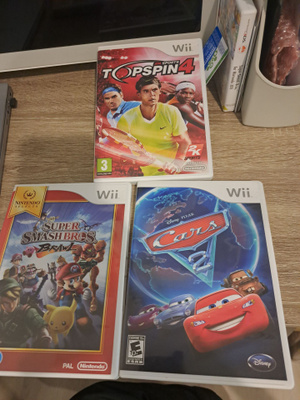 Wii pelit 3 kpl