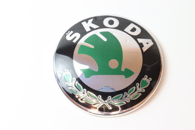 Skoda Konepellin / Takakontin merkki, Vihreä; Er