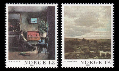 Norja 847-8 ** Maalaustaiteen klassikkoja (1981)