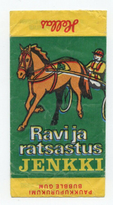 Purkkakääre Hellas RAVI JA RATSASTUS Purukumikääre "Vihreä"