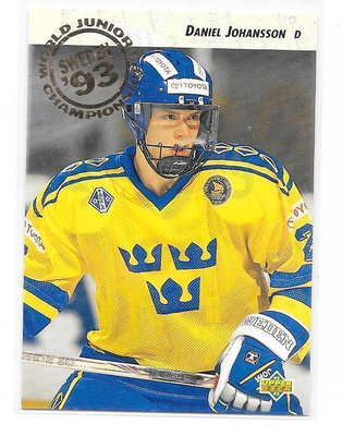 1992-93 Upper Deck WJC #599 Daniel Johansson ex-Pelicans RC