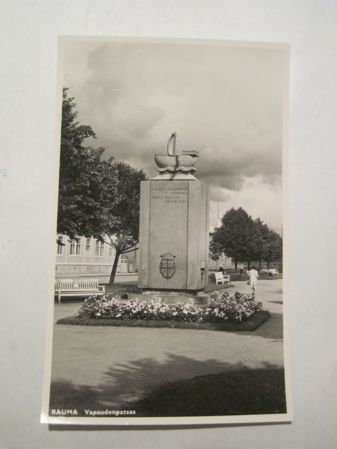 VANHA Postikortti Rauma 1950-l Alkup.Mallikappale