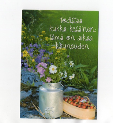 °"KUKKA KESÄINEN.....° -KORTTI /Tielinen,Ramstadius