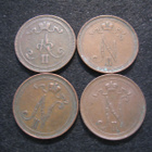 4 kpl 10 penniä - 1865-1916 - pikkukuva 2