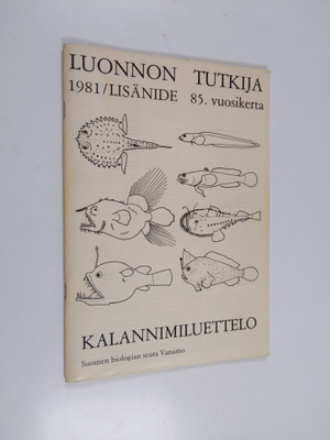 Markku Varjo : Kalannimiluettelo