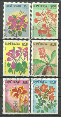 KUKAT kukka-aiheinen sarja GUINEA-BISSAU 1983 o