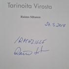 Raimo Siltanen : Tarinoita Virosta (signeerattu, tekijän ... - pikkukuva 3