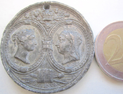 Mitali Iso-Britannia Kuningatar Victoria 50 v Vallassa 1887