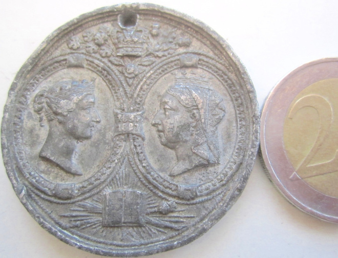 Mitali Iso-Britannia Kuningatar Victoria 50 v Vallassa 1887