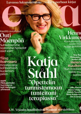 Eeva n:o 10 2024 Katja Ståhl. Henna Virkkunen. Outi Mäenpää.