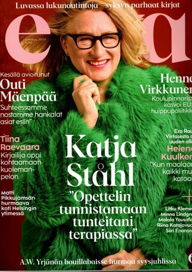 Eeva n:o 10 2024 Katja Ståhl. Henna Virkkunen. Outi Mäenpää.