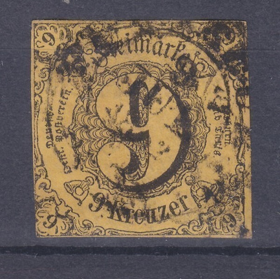 Saksa vanhat valtiot  Thur und Taxis 1852 Mi 10