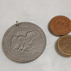 1977 one Eisenhower Dollar kotka riipus - pikkukuva 2