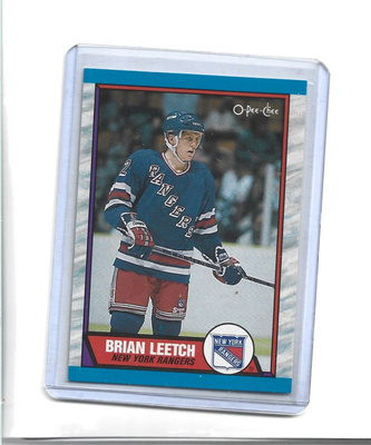 BRIAN LEETCH - ROOKIE - 1989-90 O-PEE-CHEE # 136