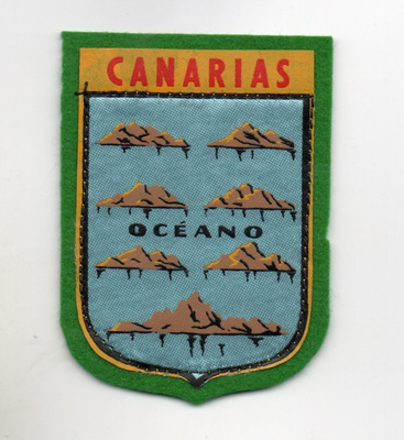 Espanja: Canarias (matkailu/hihamerkki, kangasta)