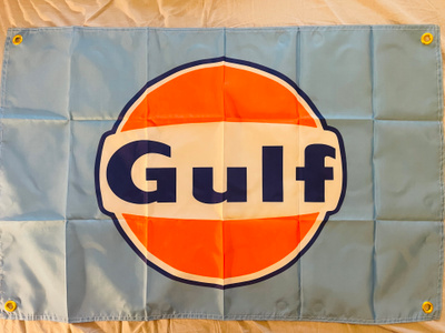 Messulippu Gulf Mobil  1kpl.