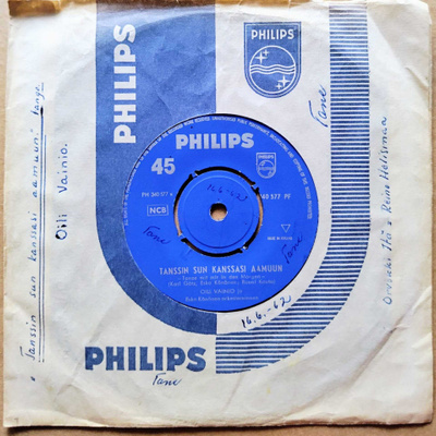 OILI VAINIO: Tanssin Sun Kanssasi Aamuun – 7” 1962, ei KK
