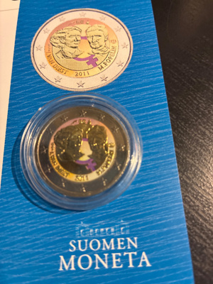 2€ erikoisraha väreissä