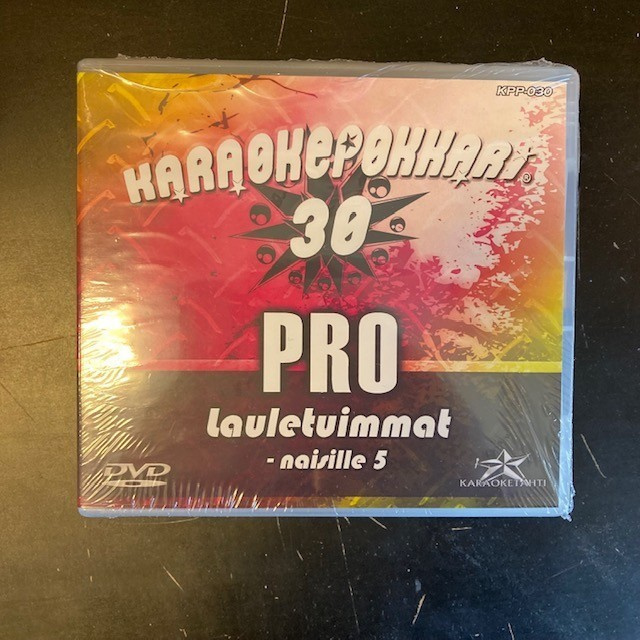 Karaokepokkari Pro 30 - Lauletuimmat naisille 5 DVD (UUSI)