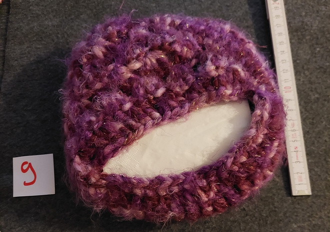 Alina´s Handmade käsin virkattu Nessupiilo violetti