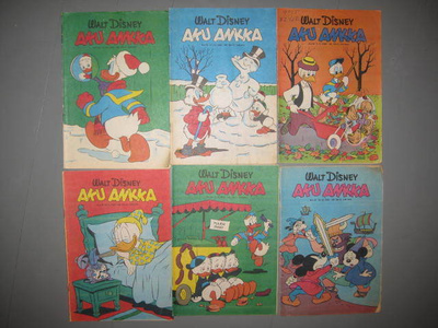 Aku Ankka    9 numeroa vuosilta 1964,-68,-69