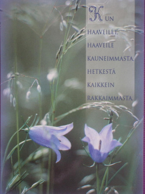 Kurjenkellot ja mietelause