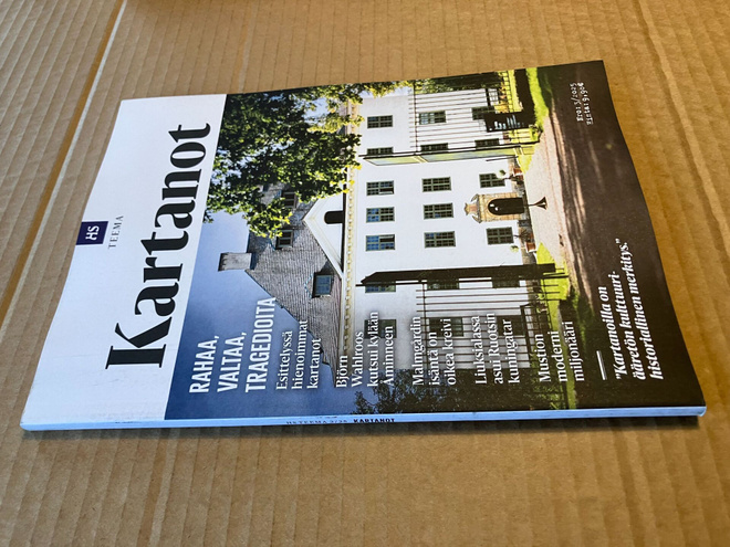 HELSINGIN SANOMAT TEEMA 2025 KARTANOT HYVÄ