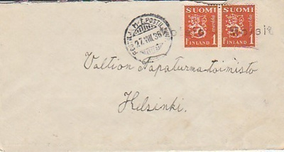 1936, Kirje Postivaunu , rivileima Moisio
