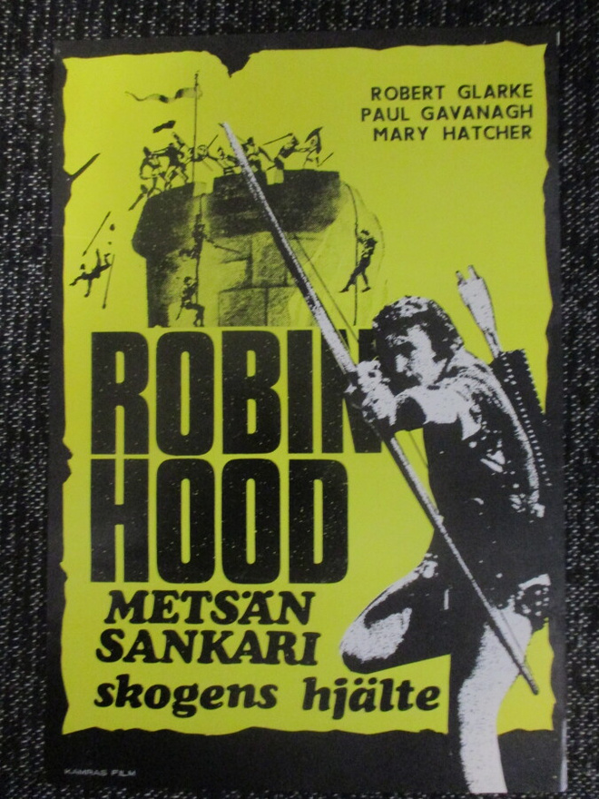 Robin Hood - metsän sankari (1951) elokuvajuliste (uusinta)