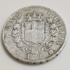 Italia 2 Lire 1863, Vittorio Emanuele II, Hopeakolikko - pikkukuva 3