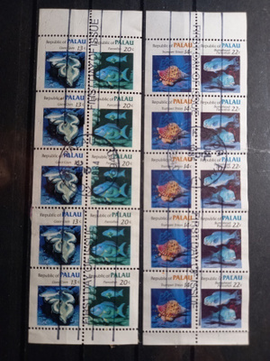 PALAU Tyynimeri - KALAT merieläimet 2 vihkoa 1984 & 1985 o