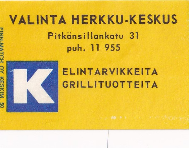 Valinta Herkku - Keskus. Pitkänsillankatu 31   .b480