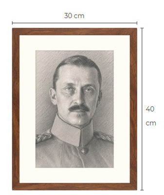 Uusi Mannerheim art print kehystetty 30 cm x 40 cm