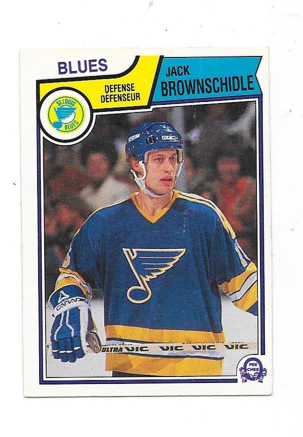 1983-84 OPC #311 Jack Brownschidle St Louis Blues