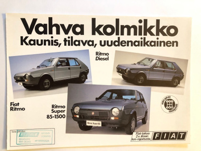 Myyntiesite - Fiat Ritmo - 10/1981