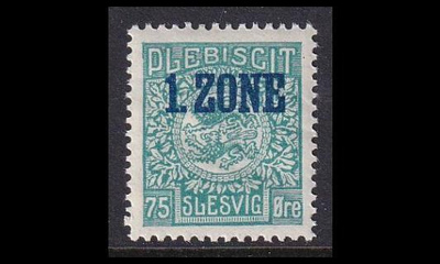 Slesvig 24 ** Vaakuna 1. Zone 75 öre (1920)