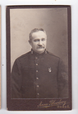CDV Visiitti Valokuva Pelastusarmeija Sotilas Porvoo 1900-l