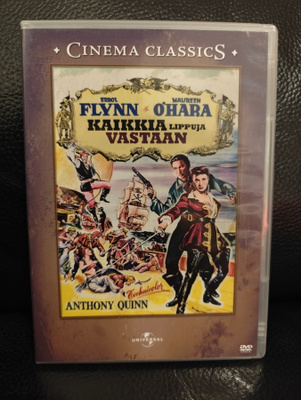 Kaikkia lippuja vastaan (1952) DVD Suomijulkaisu Errol Flynn