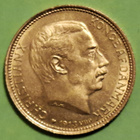 Tanska 20 Kroner 1913 kulta raha, kunto ok. - pikkukuva 1